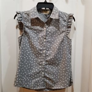 Love Notes, beautiful buttoned blouse with flowers